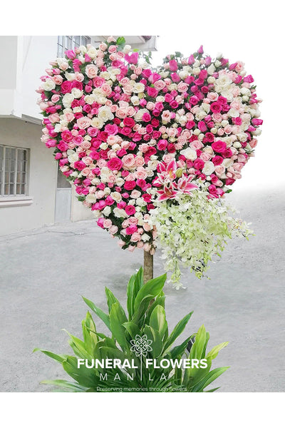 Full of Love Sympathy Flower Stand