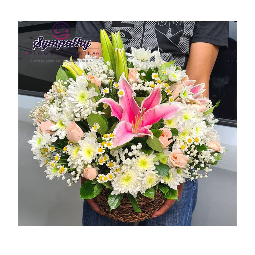 Serene Sympathy Basket BA313